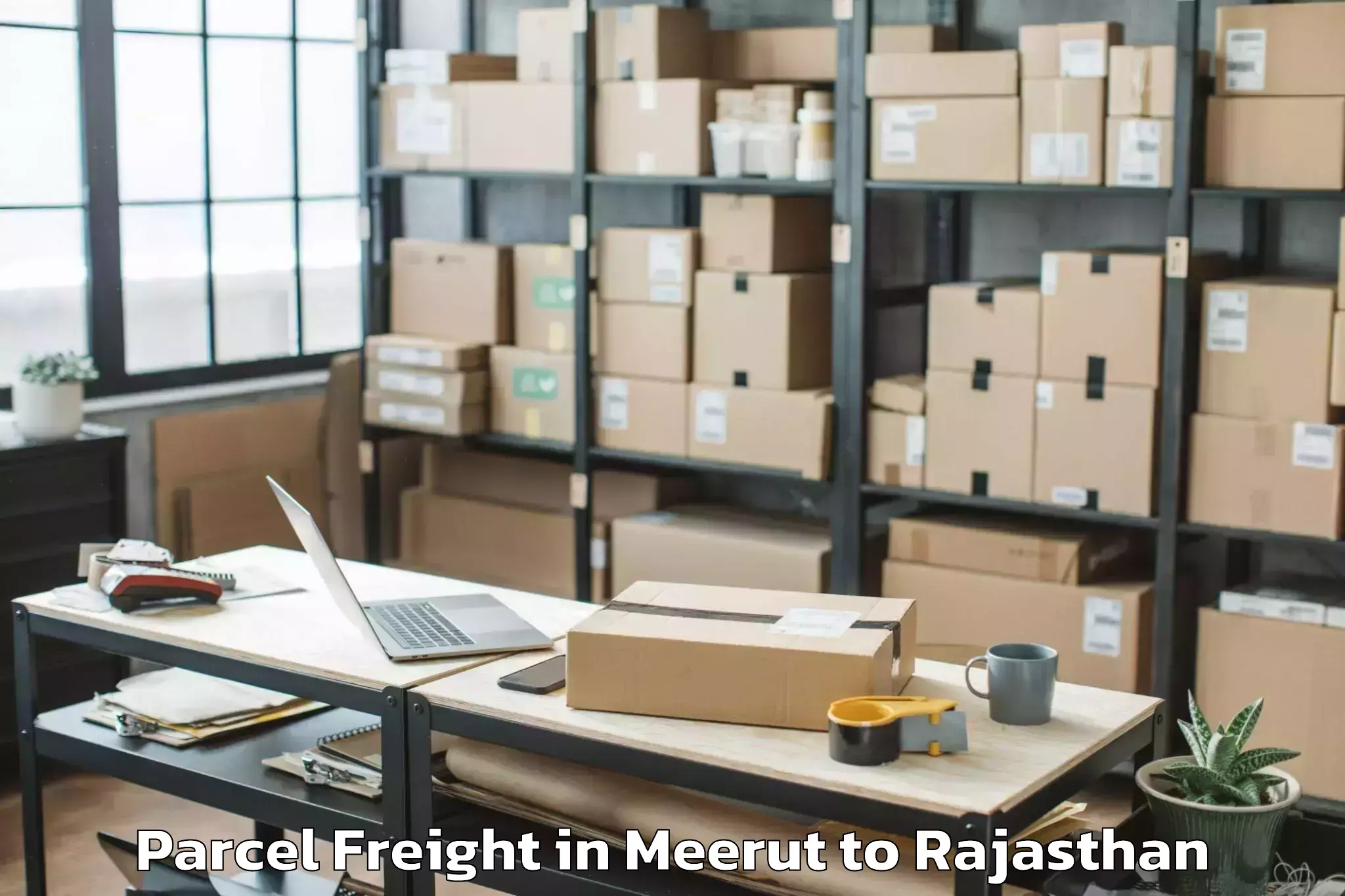 Top Meerut to Sapotra Parcel Freight Available